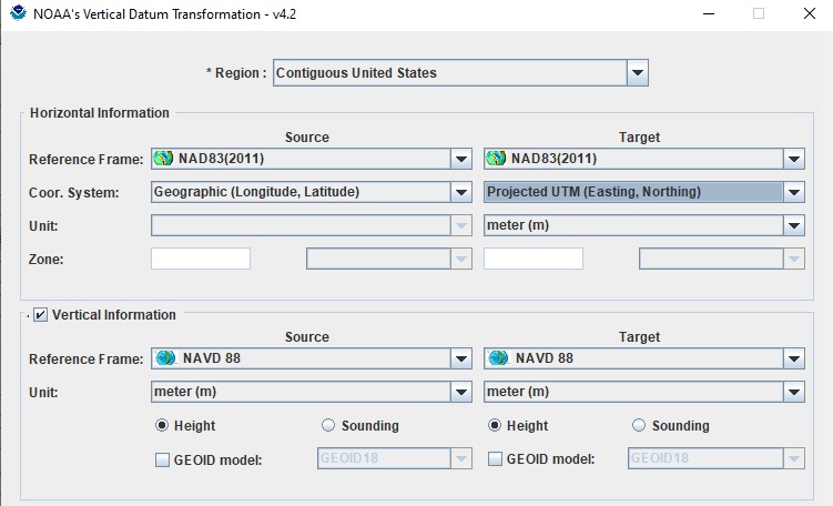 define vdatum datum information